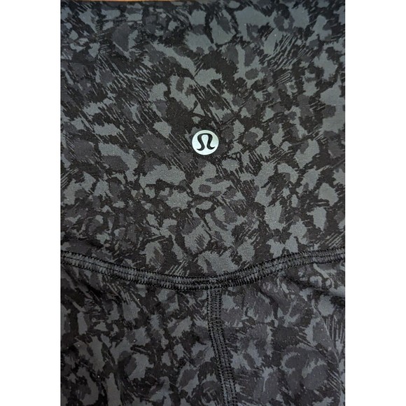 LULULEMON ALLIGN CROPPED LEGGINGS INCOGNITO MULTI GREY WOMEN'S SZ 2 W6AVIS - Picture 3 of 8